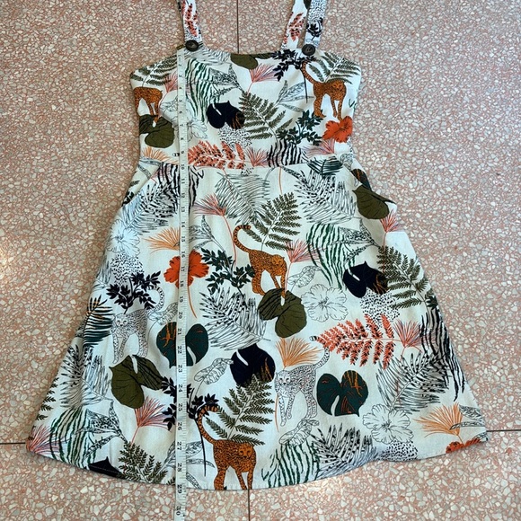 Monteau Los Angeles Big Girls Tropical Print Sundress Size Large - Picture 9 of 10